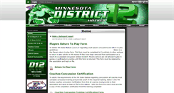 Desktop Screenshot of d12hockey.com